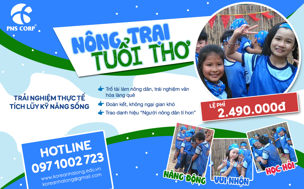 "Nông trại tuổi thơ" - Khóa học hè cho trẻ tại Quảng Ninh
