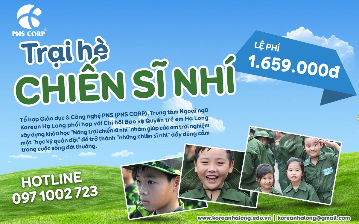 Trại hè Chiến sỹ nhí - Khóa học hè cho trẻ tại Quảng Ninh